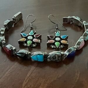 Bracelet and earring set from Mexico